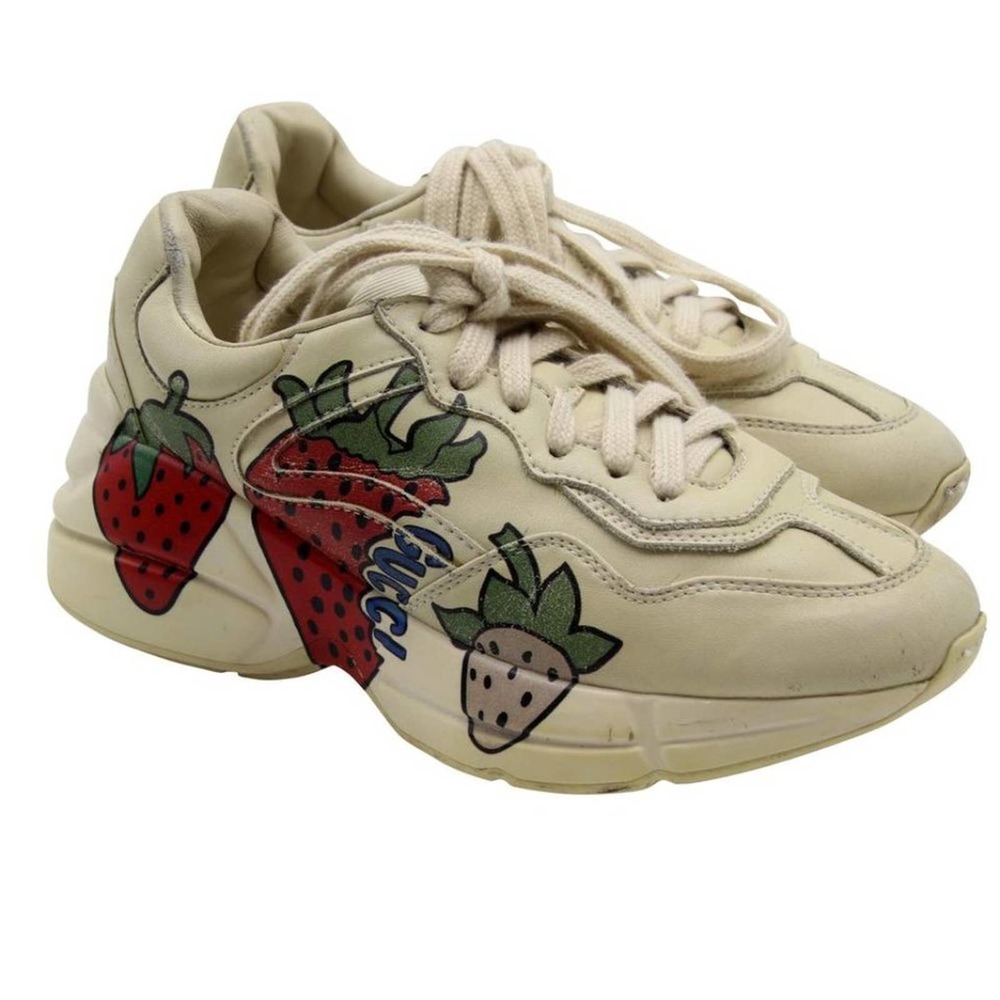 Gucci Rhyton Monogram Strawberry Fields Sneakers - Super Rare- - Picture 3 of 10